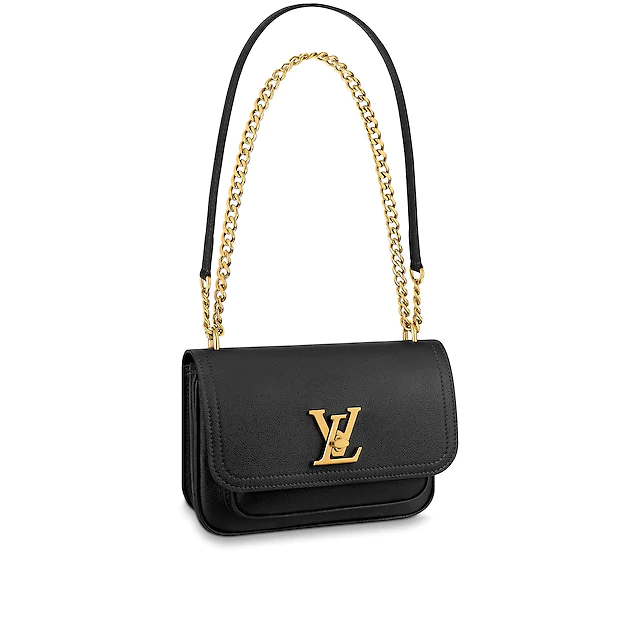 Louis Vuitton Lockme Chain PM Shoulder Bag M57073 Black